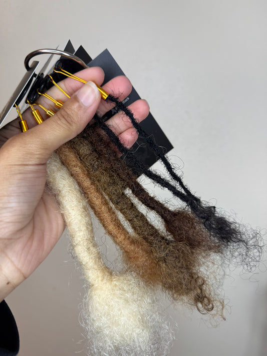 Standard Locs Width & Color Sample
